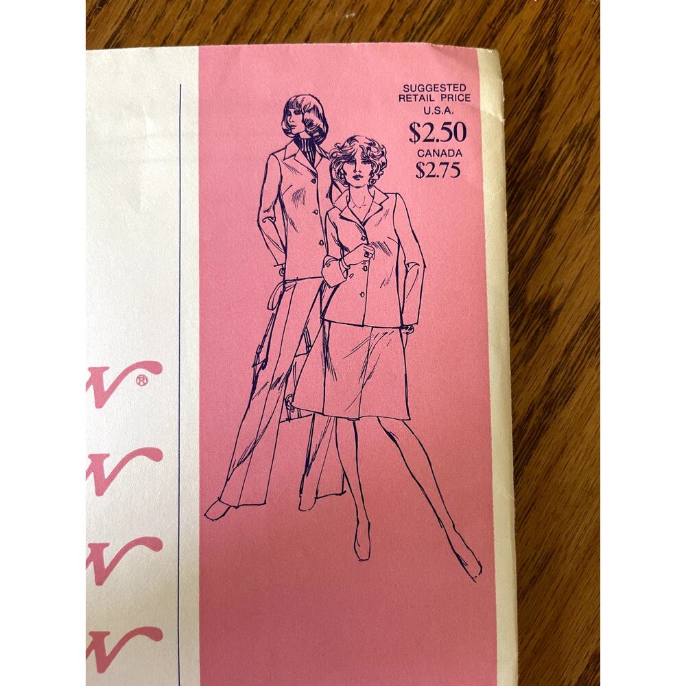 UNCUT Vintage 1970s Stretch & Sew 1050 Sewing Pattern Size XXS-XL Blazer Jacket
